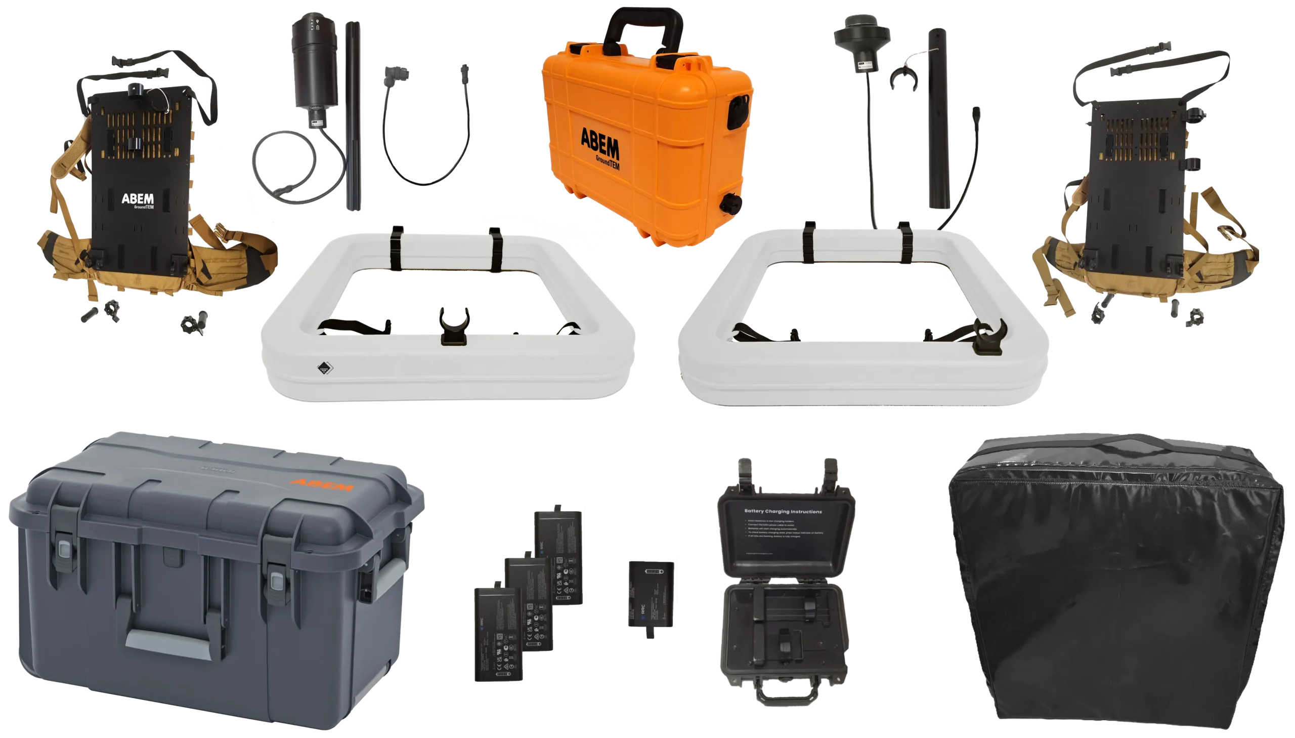 ABEM GroundTEM Trek Package Components