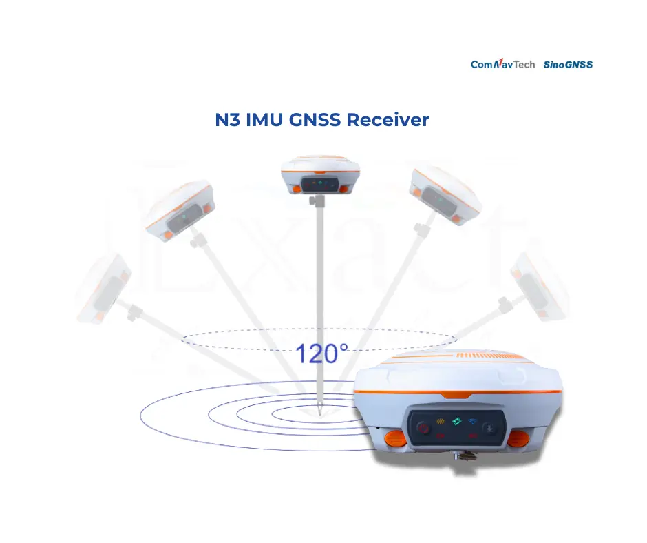 GNSS RTK ComNav N3 dengan fitur IMU Tilt Sensor