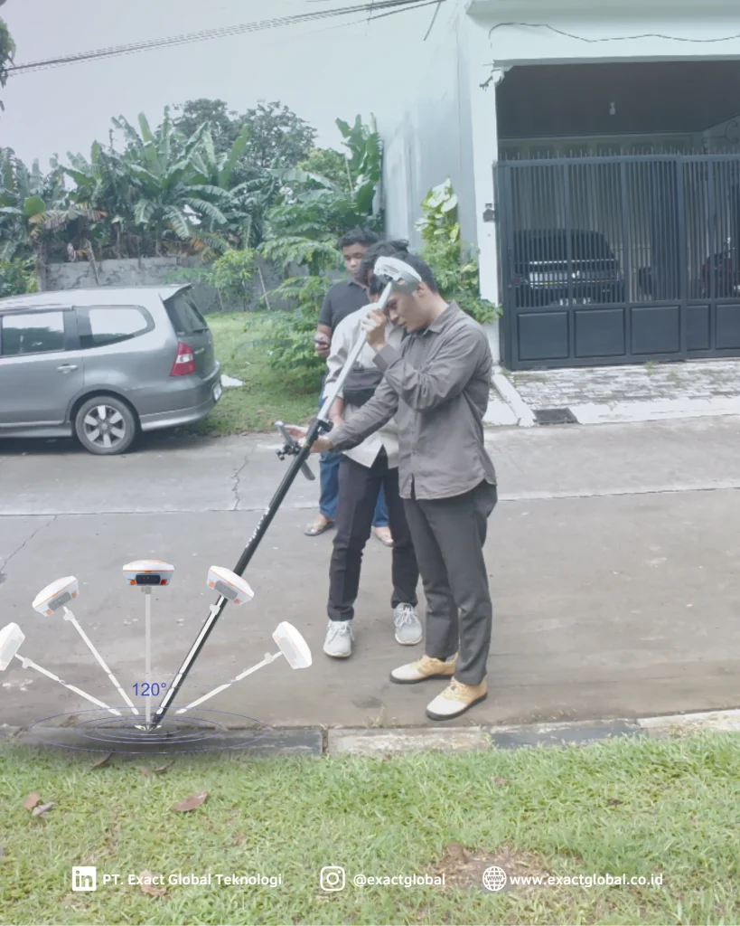 spesifikasi 120° IMU Tilt Survey N3 IMU GNSS Receiver